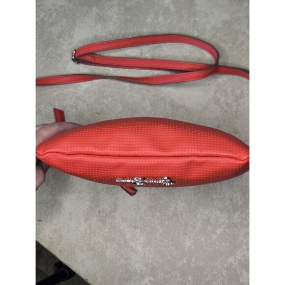 Jessica Simpson red leather zipper front pocket crossbody - Picture 8 of 8